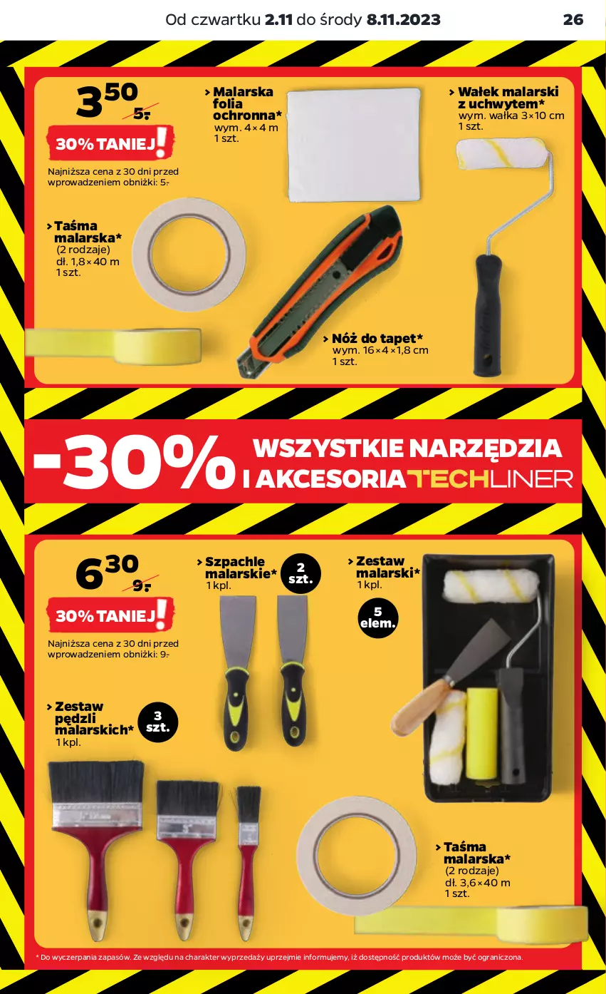 Gazetka promocyjna Netto - Akcesoria i dodatki - ważna 02.11 do 08.11.2023 - strona 9 - produkty: Gra, Wałek, Wałek malarski