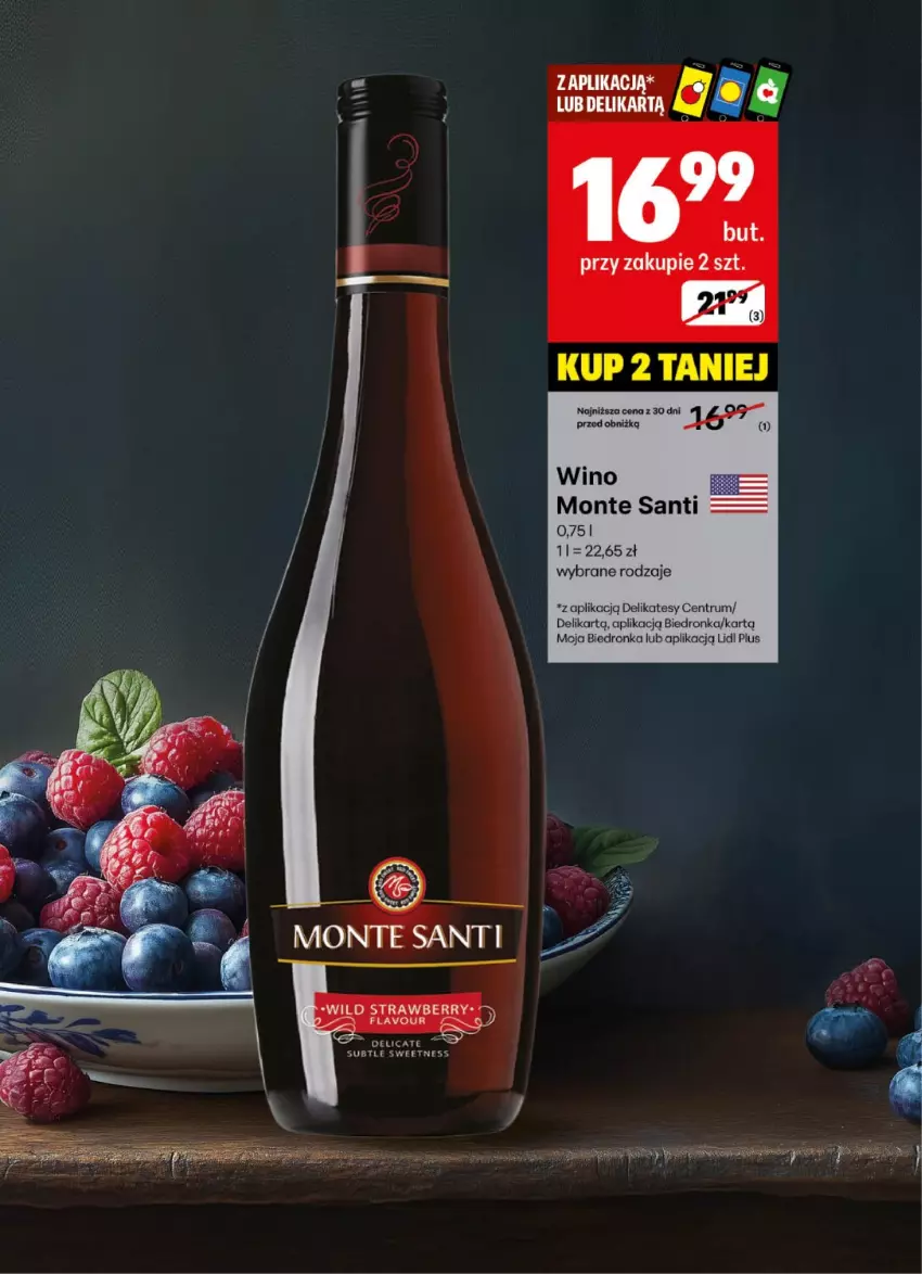Gazetka promocyjna Delikatesy Centrum - DeliBarek DC22-DC23 - ważna 26.05 do 08.06.2025 - strona 8 - produkty: Dron, Monte, Monte Santi, Rum, Wino