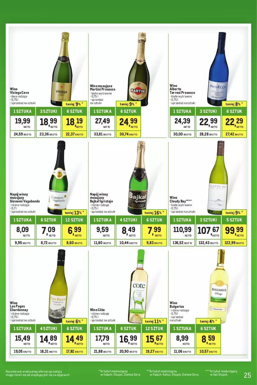 Gazetka promocyjna Makro - Kupujesz więcej płacisz mniej - oferta z alkoholem - ważna 01.06 do 30.06.2023 - strona 25 - produkty: Chardonnay, LG, Martini, Mus, Napój, Prosecco, Wino, Wino musujące