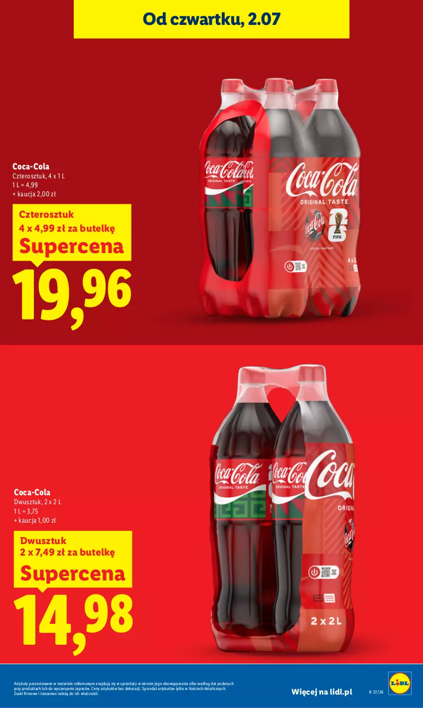 Gazetka promocyjna Lidl - Gazetka ważna od 2.07 do 4.07 - ważna 02.07 do 04.07.2026 - strona 19 - produkty: Coca-Cola