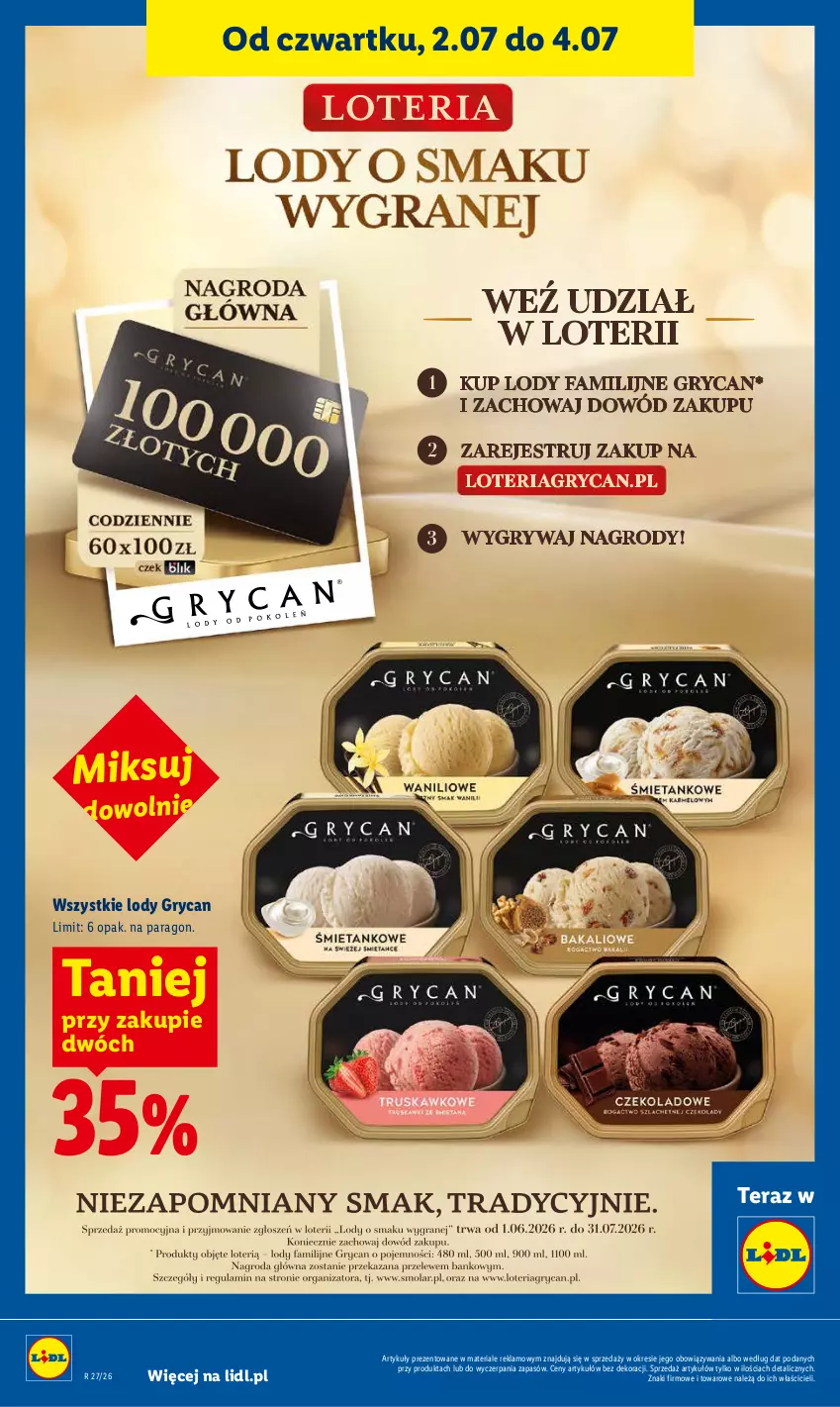 Gazetka promocyjna Lidl - Gazetka ważna od 2.07 do 4.07 - ważna 02.07 do 04.07.2026 - strona 56 - produkty: Gry, Lody, Tera