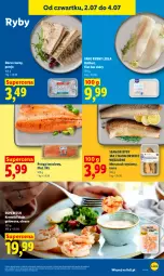 Gazetka promocyjna Lidl - Gazetka ważna od 2.07 do 4.07 - Gazetka - ważna od 04.07 do 04.07.2026 - strona 55 - produkty: Halibut, Sos, Por, Tusz, Pstrąg, Krewetki, Dorsz, Pstrąg łososiowy