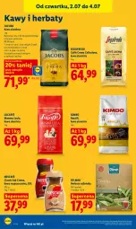 Gazetka promocyjna Lidl - Gazetka ważna od 2.07 do 4.07 - Gazetka - ważna od 04.07 do 04.07.2026 - strona 80 - produkty: Torebka, Nescafé, Kawa rozpuszczalna, Kawa ziarnista, Kawa, Dilmah, Jacobs, Herbata, Segafredo