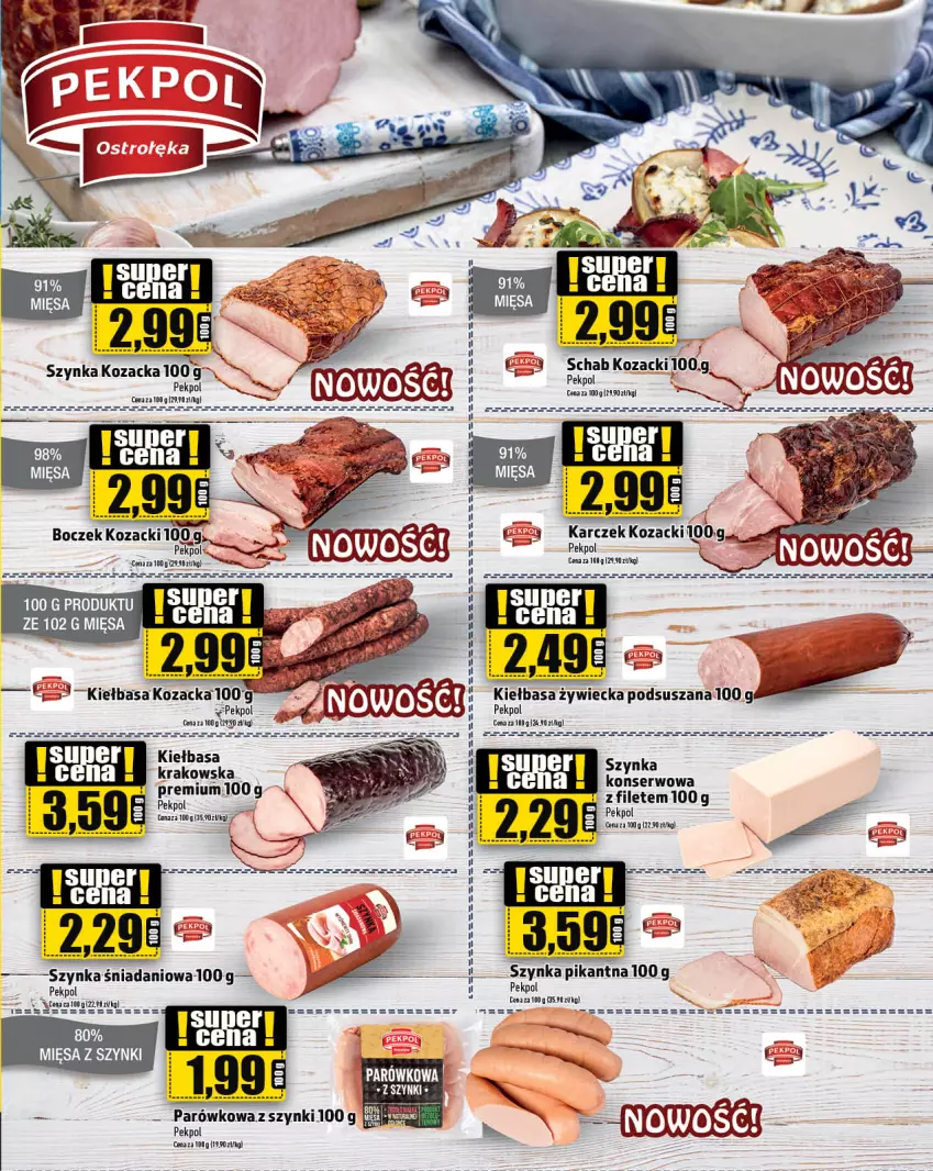 Gazetka promocyjna Topaz - Gazetka - ważna 02.11 do 08.11.2023 - strona 5 - produkty: Danio, Fa, Kiełbasa, LG, Pekpol, Ser, Szynka