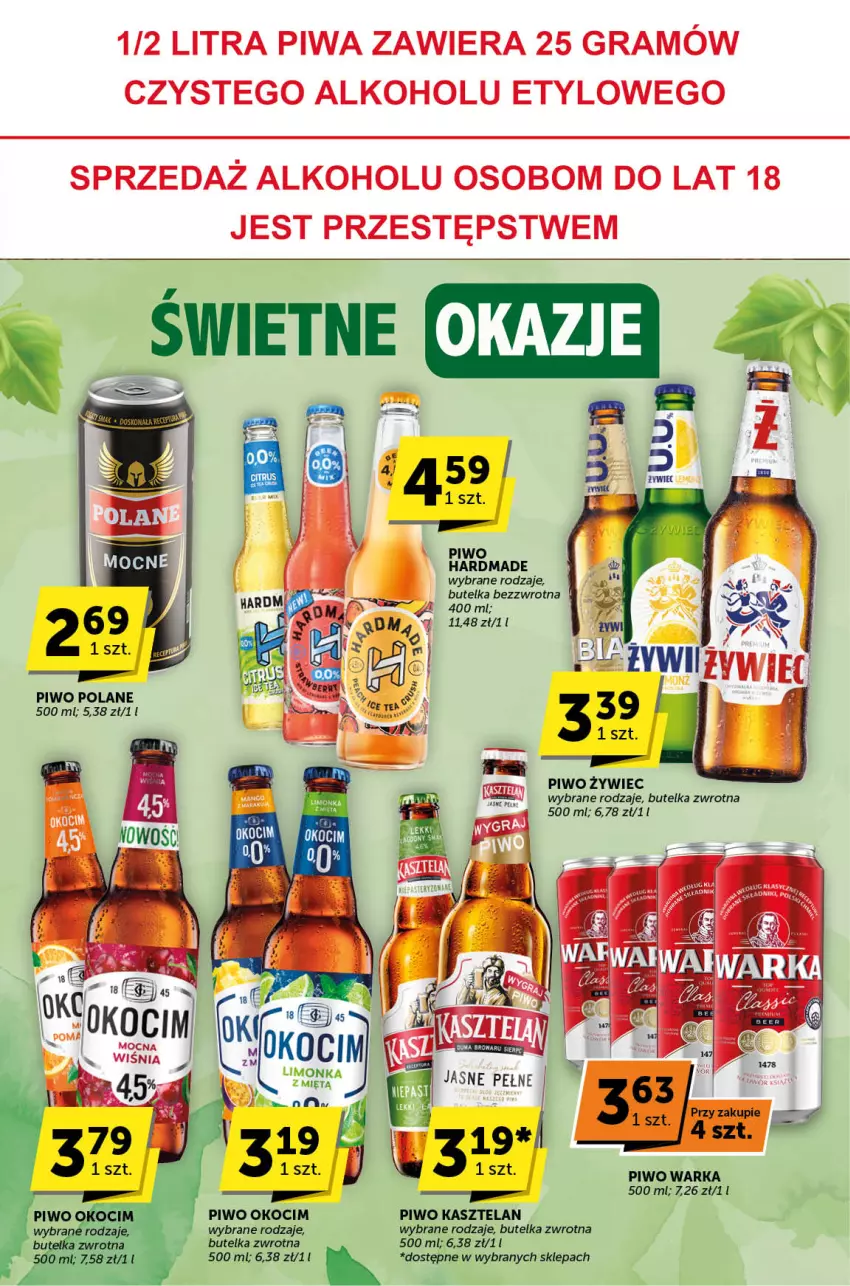 Gazetka promocyjna ABC - ważna 08.08 do 20.08.2024 - strona 25 - produkty: Kasztelan, Koc, Limonka, Okocim, Piwo, Warka