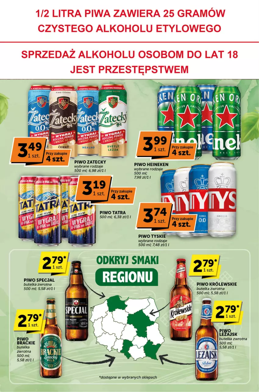 Gazetka promocyjna ABC - ważna 08.08 do 20.08.2024 - strona 26 - produkty: Heineken, HP, Królewski, Piwo, Tatra, Tyskie