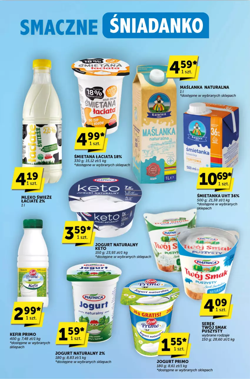 Gazetka promocyjna ABC - ważna 08.08 do 20.08.2024 - strona 3 - produkty: Jogurt, Jogurt naturalny, Kefir, Maślanka, Mleko