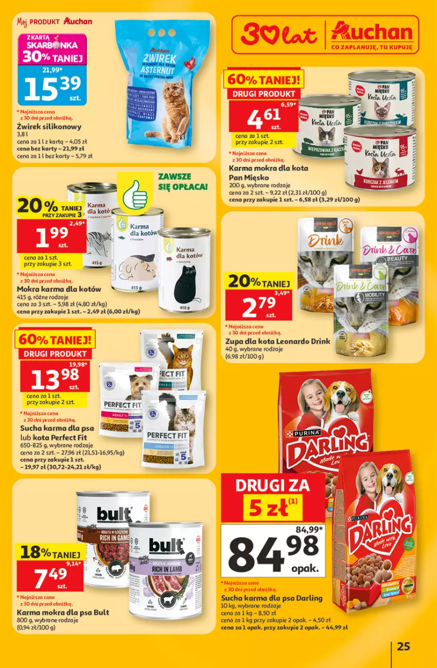 Gazetka promocyjna Auchan - Gazetka 30 Lat Hipermarket Auchan - ważna 11.06 do 17.06.2026 - strona 25 - produkty: Kurczak, Leon, Mokra karma, Sucha karma, Zupa