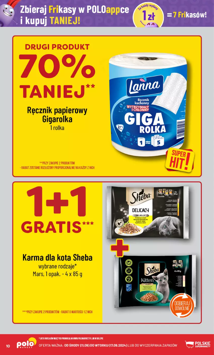 Gazetka promocyjna PoloMarket - Gazetka pomocyjna - ważna 11.09 do 17.09.2024 - strona 10 - produkty: Mars, Papier, Ręcznik, Sheba