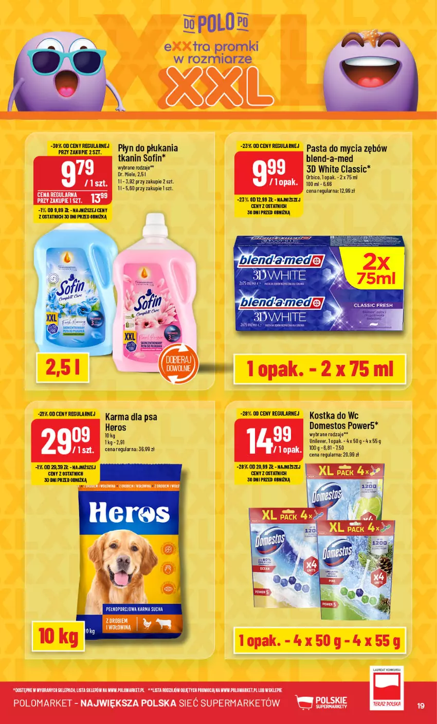 Gazetka promocyjna PoloMarket - Gazetka pomocyjna - ważna 11.09 do 17.09.2024 - strona 19 - produkty: Blend-a-Med, Domestos, Kostka do wc, Taca, Tera