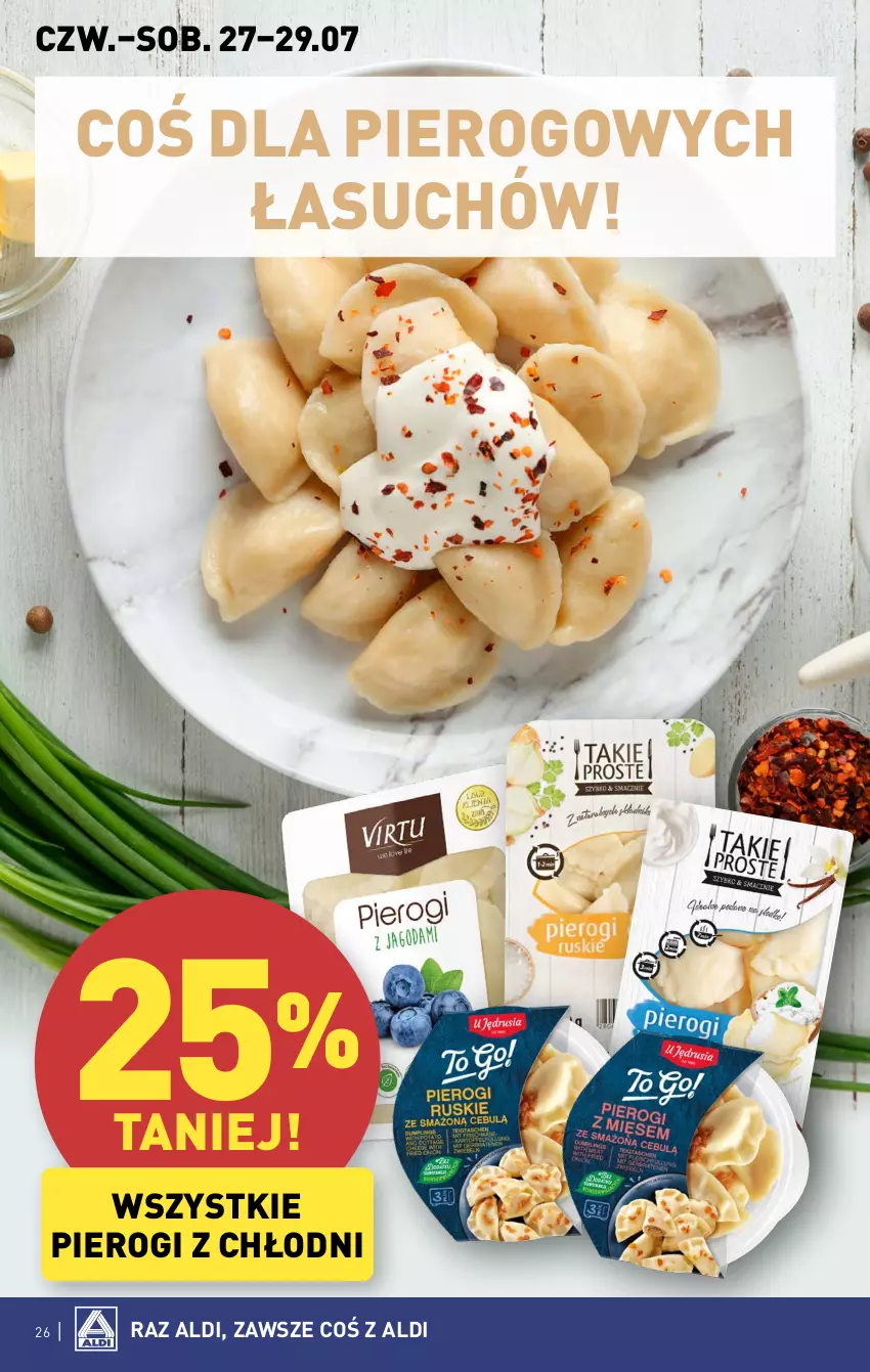 Gazetka promocyjna Aldi - Pełna oferta - ważna 24.07 do 29.07.2023 - strona 26 - produkty: Pierogi