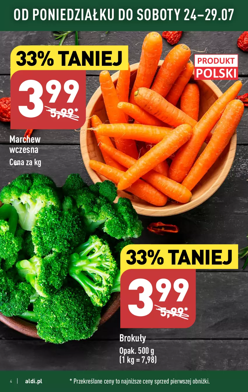 Gazetka promocyjna Aldi - Pełna oferta - ważna 24.07 do 29.07.2023 - strona 4 - produkty: Brokuły