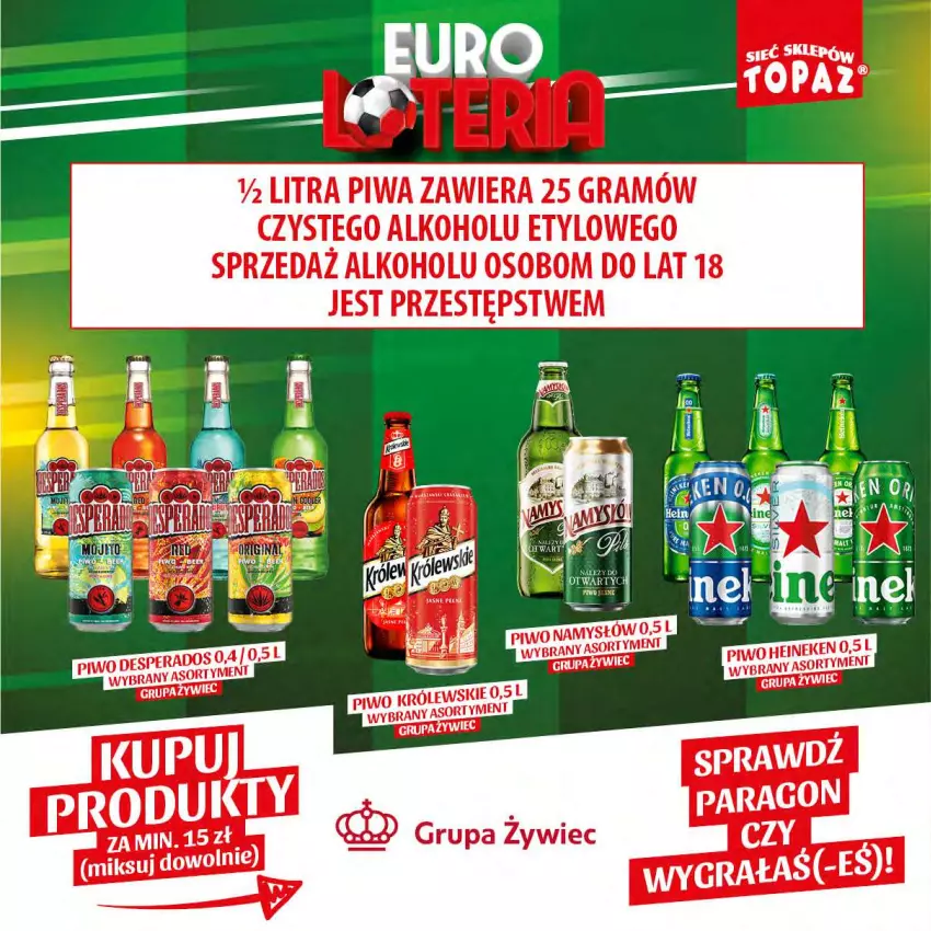 Gazetka promocyjna Topaz - Gazetka - ważna 14.06 do 07.07.2024 - strona 9 - produkty: Desperados, Gra, LG, Namysłów, Piwa