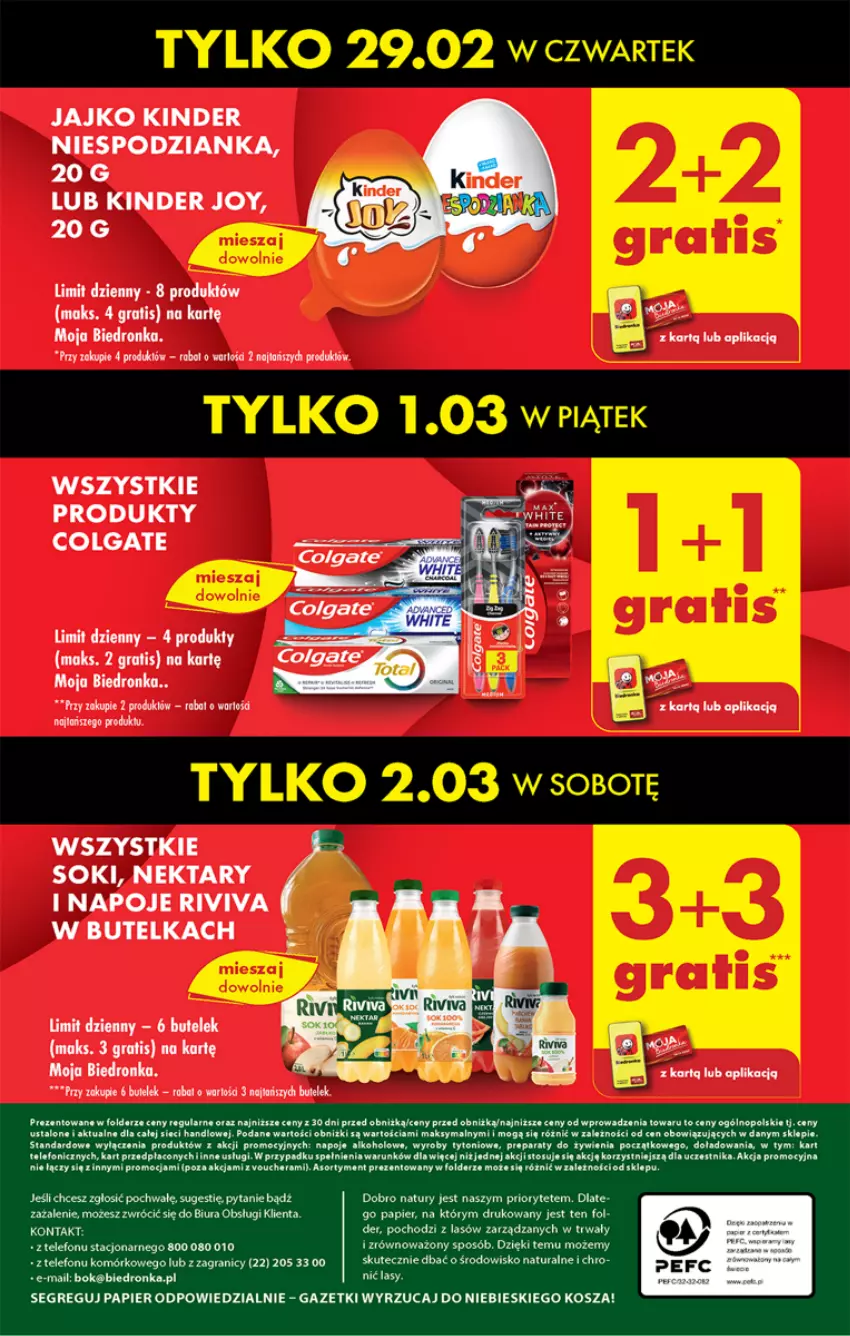 Gazetka promocyjna Biedronka - Od czwartku - ważna 29.02 do 06.03.2024 - strona 69 - produkty: Colgate, Dron, Fa, Gra, Kinder, Kosz, LG, Napoje, Nektar, Papier, Por, Sok, Telefon