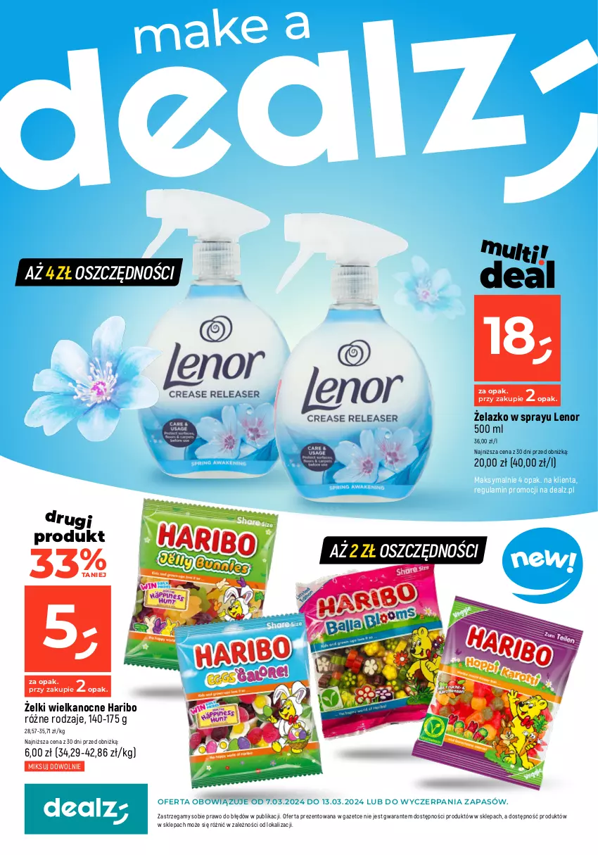 Gazetka promocyjna Dealz - MEGACEN dla domu! - ważna 07.03 do 31.03.2024 - strona 1 - produkty: Haribo, Lenor