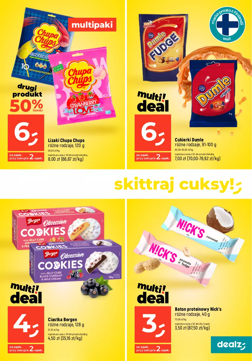 Gazetka promocyjna Dealz - MEGACEN dla domu! - ważna 07.03 do 31.03.2024 - strona 11 - produkty: Baton, Chupa Chups, Ciastka, Cukier, Cukierki, Lizaki