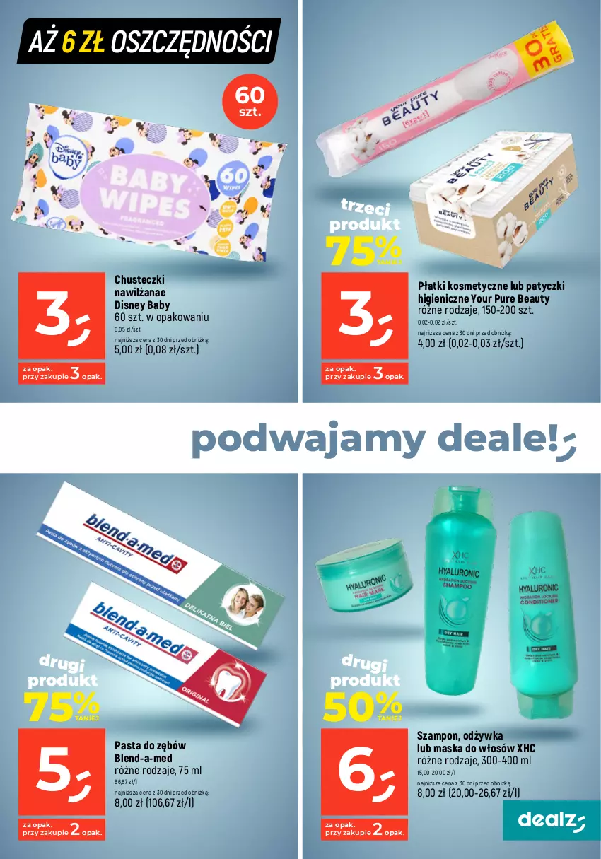 Gazetka promocyjna Dealz - MEGACEN dla domu! - ważna 07.03 do 31.03.2024 - strona 37 - produkty: Blend-a-Med, Chusteczki, Disney, Dove, Maska, Maska do włosów, Odżywka, Pasta do zębów, Płatki kosmetyczne, Pur, Szampon