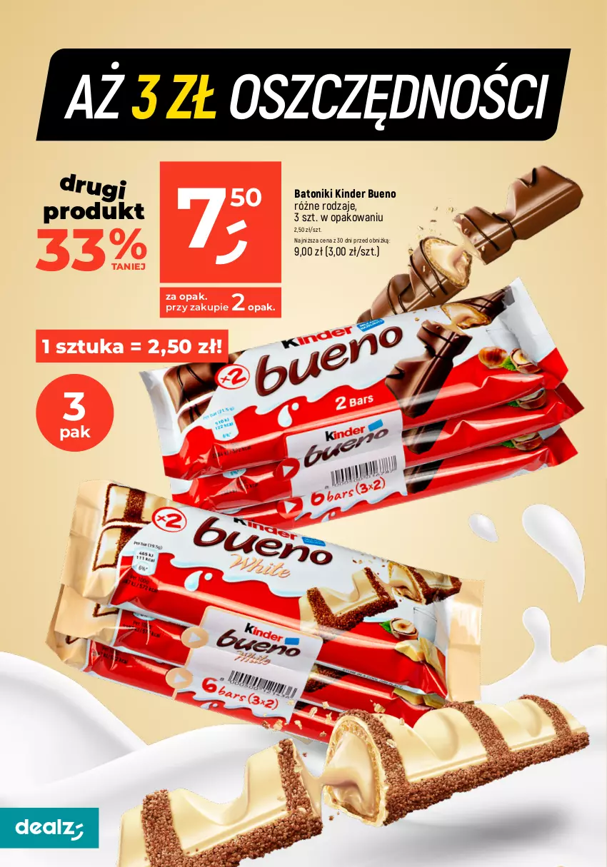 Gazetka promocyjna Dealz - MEGACEN dla domu! - ważna 07.03 do 31.03.2024 - strona 8 - produkty: Baton, Fa, Kinder, Kinder Bueno, Migdały, Migdały w czekoladzie, Praliny, Tonik, Truskawki