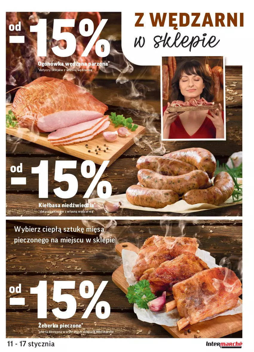 Gazetka promocyjna Intermarche - ważna 11.01 do 17.01.2022 - strona 11 - produkty: Kiełbasa, Ogonówka, Piec