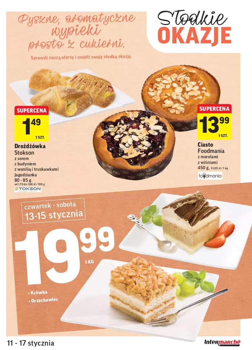 Gazetka promocyjna Intermarche - ważna 11.01 do 17.01.2022 - strona 23 - produkty: Jagodzianka, Morela, Ser