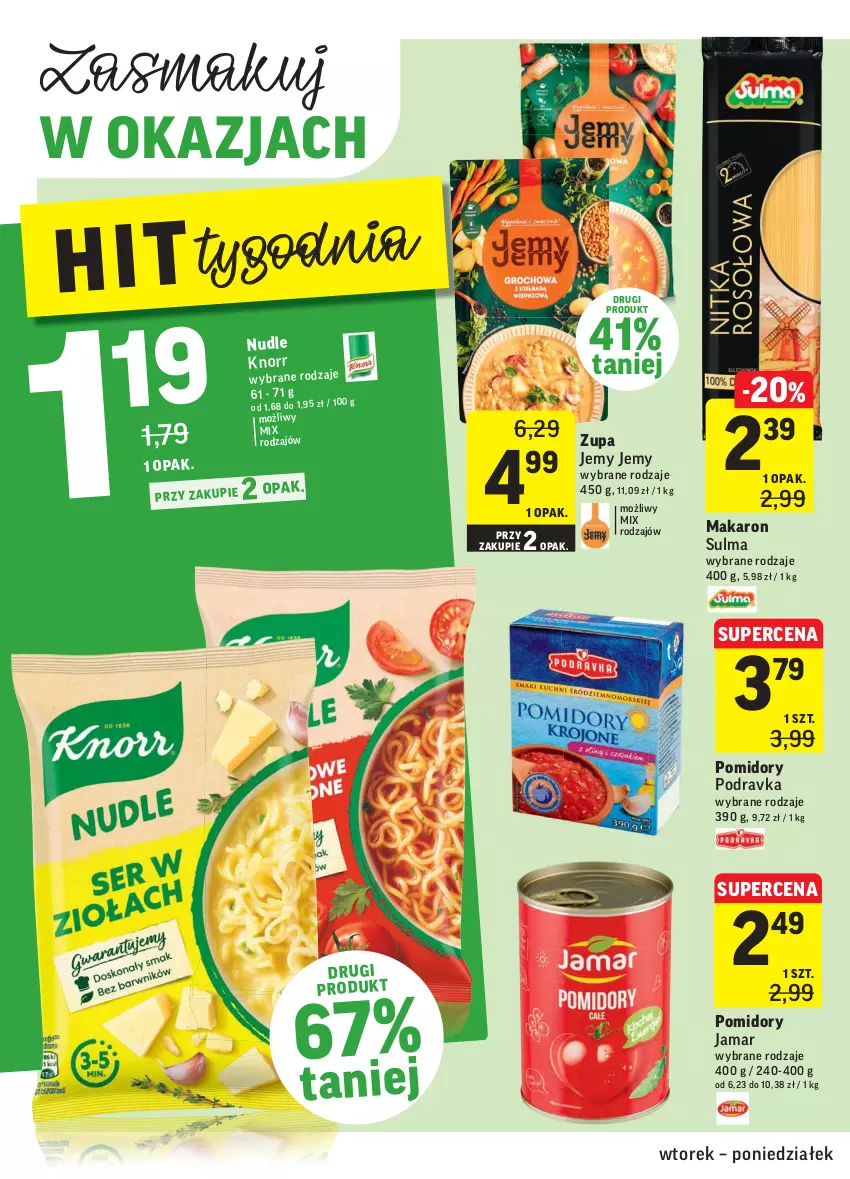 Gazetka promocyjna Intermarche - ważna 11.01 do 17.01.2022 - strona 28 - produkty: Makaron, Podravka, Pomidory, Zupa