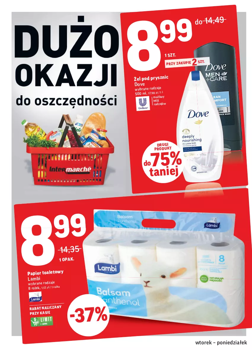 Gazetka promocyjna Intermarche - ważna 11.01 do 17.01.2022 - strona 4 - produkty: Dove, Papier