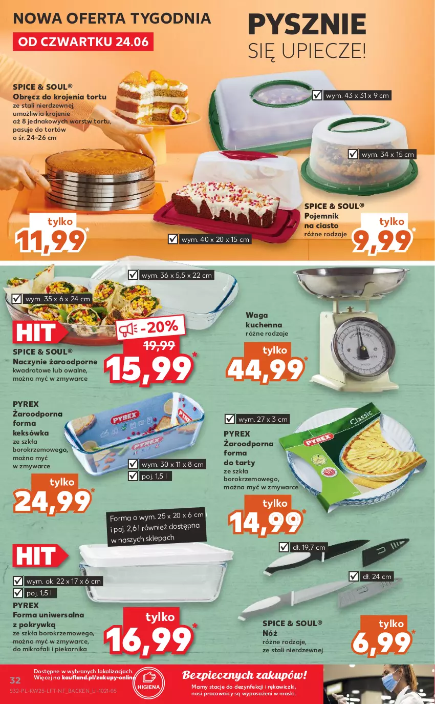 Gazetka promocyjna Kaufland - OFERTA TYGODNIA - ważna 24.06 do 30.06.2021 - strona 32 - produkty: Fa, Keksówka, Naczynie żaroodporne, Piec, Piekarnik, Pojemnik, Pojemnik na ciasto, Por, Waga