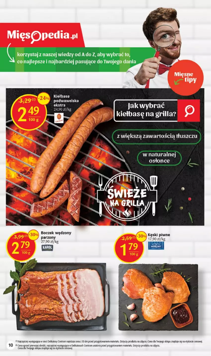 Gazetka promocyjna Delikatesy Centrum - Gazetka DC25 - ważna 29.06 do 05.07.2023 - strona 10 - produkty: Boczek, Grill, Kęski piwne, Kiełbasa, Kiełbasa podwawelska, Pax, Rum, Wawel