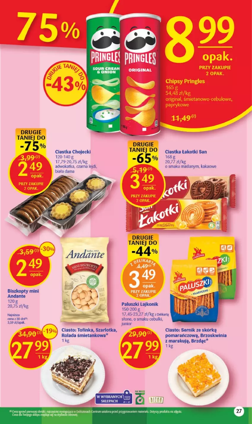 Gazetka promocyjna Delikatesy Centrum - Gazetka DC25 - ważna 29.06 do 05.07.2023 - strona 27 - produkty: Biszkopty, Ciastka, Fa, Inka, Kakao, Rolada, Rum, Ser, Szarlotka