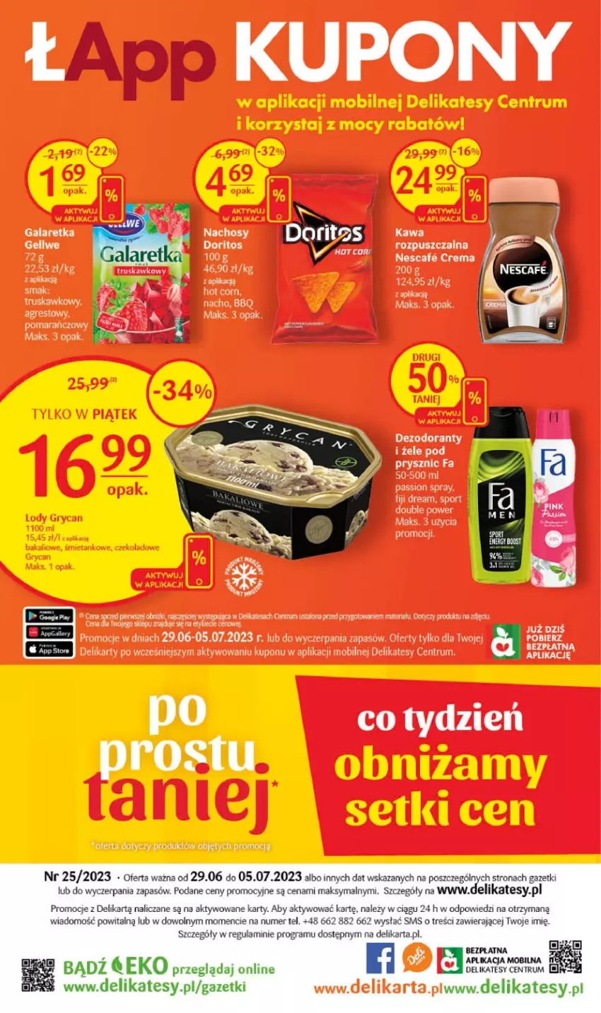 Gazetka promocyjna Delikatesy Centrum - Gazetka DC25 - ważna 29.06 do 05.07.2023 - strona 36 - produkty: Dezodorant, Fa, Gala, Galaretka, Kawa, Mobil, Rum, Sos