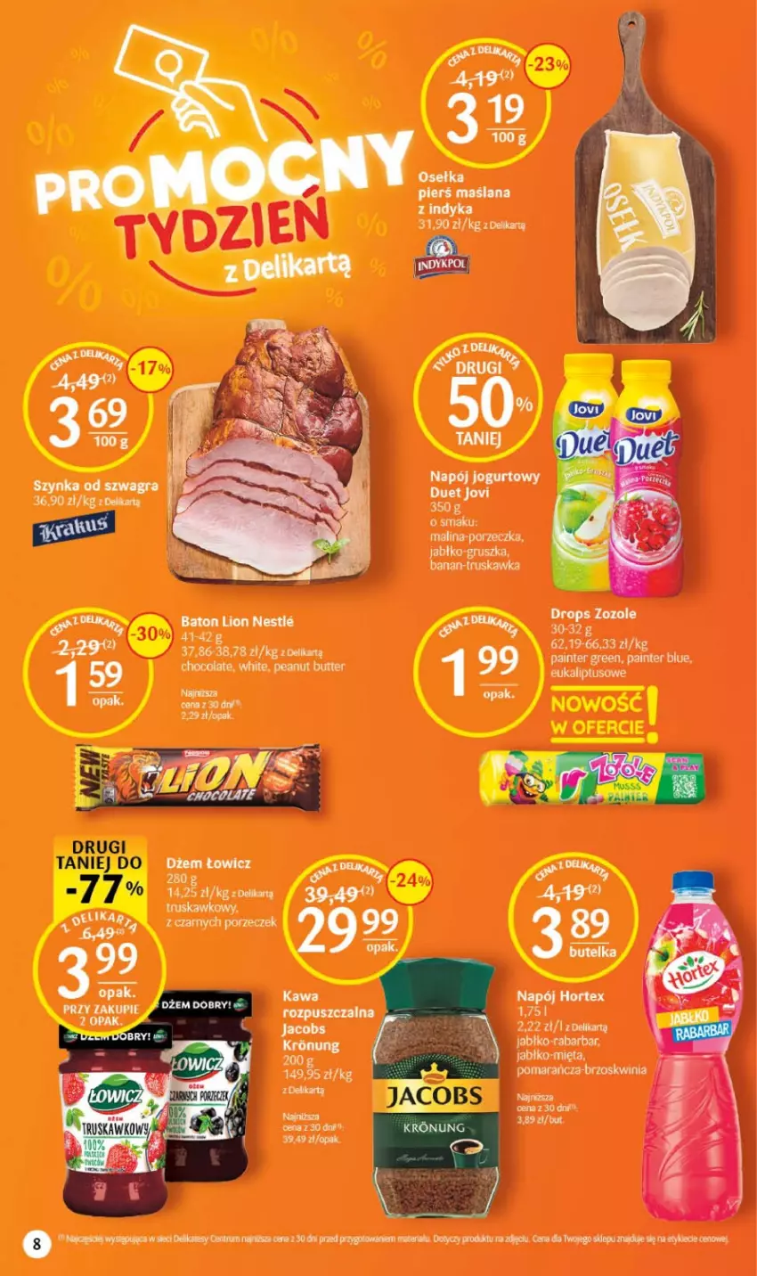 Gazetka promocyjna Delikatesy Centrum - Gazetka DC25 - ważna 29.06 do 05.07.2023 - strona 8 - produkty: Baton, Jacobs, Lion, Mięta, Piec, Rum