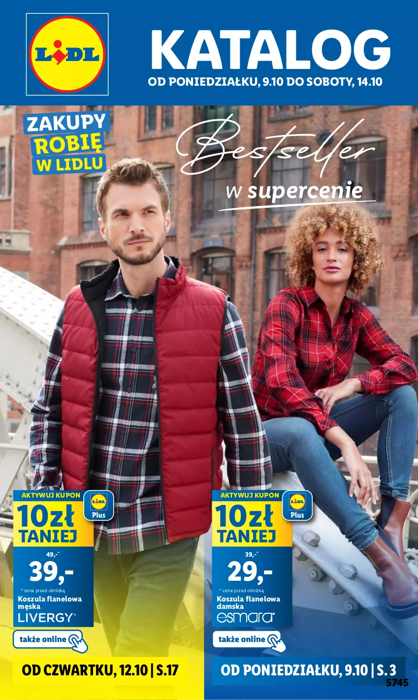 Gazetka promocyjna Lidl - GAZETKA - ważna 09.10 do 14.10.2023 - strona 1 - produkty: Kosz, Koszula