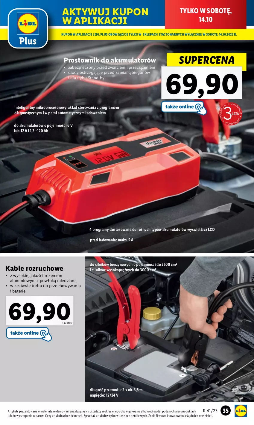 Gazetka promocyjna Lidl - GAZETKA - ważna 09.10 do 14.10.2023 - strona 43 - produkty: Akumulator, Gra, Intel, Piec, Procesor, Prostownik, Sok, Torba