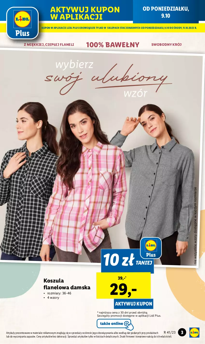 Gazetka promocyjna Lidl - GAZETKA - ważna 09.10 do 14.10.2023 - strona 5 - produkty: Kosz, Koszula, Moda