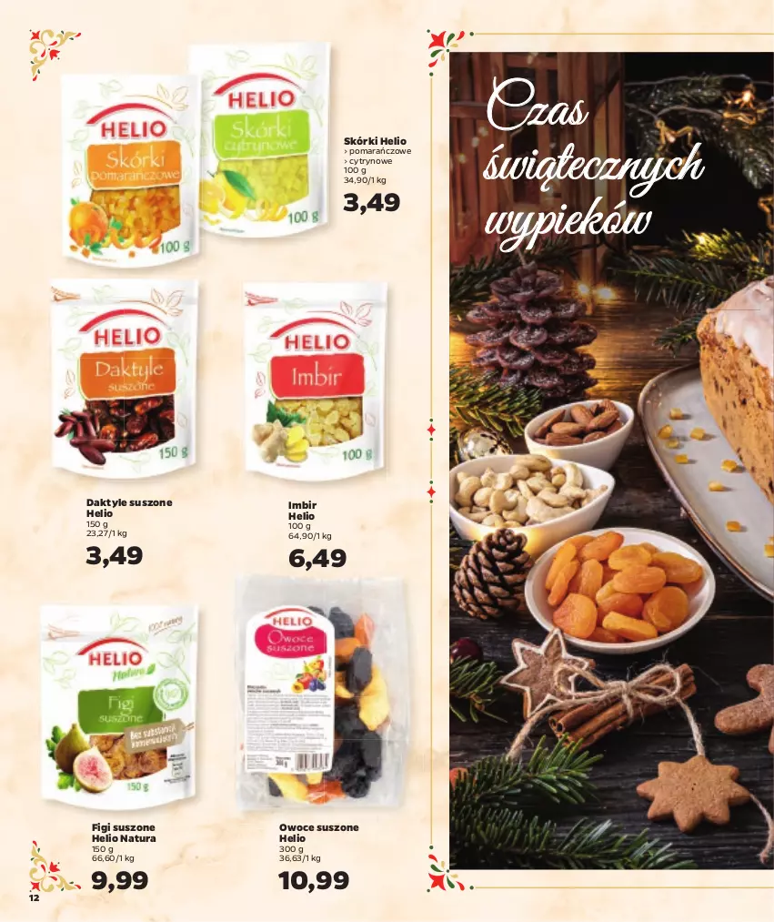 Gazetka promocyjna Netto - Oferta na Święta - ważna 08.12 do 24.12.2022 - strona 12 - produkty: Daktyle, Figi, Helio, Imbir, Owoce, Owoce suszone