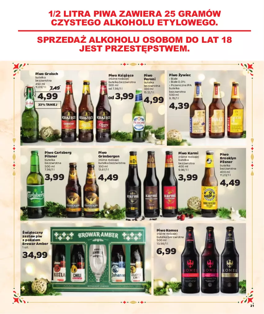 Gazetka promocyjna Netto - Oferta na Święta - ważna 08.12 do 24.12.2022 - strona 21 - produkty: Carlsberg, Gra, Karmi, Książęce, Piwa, Piwo