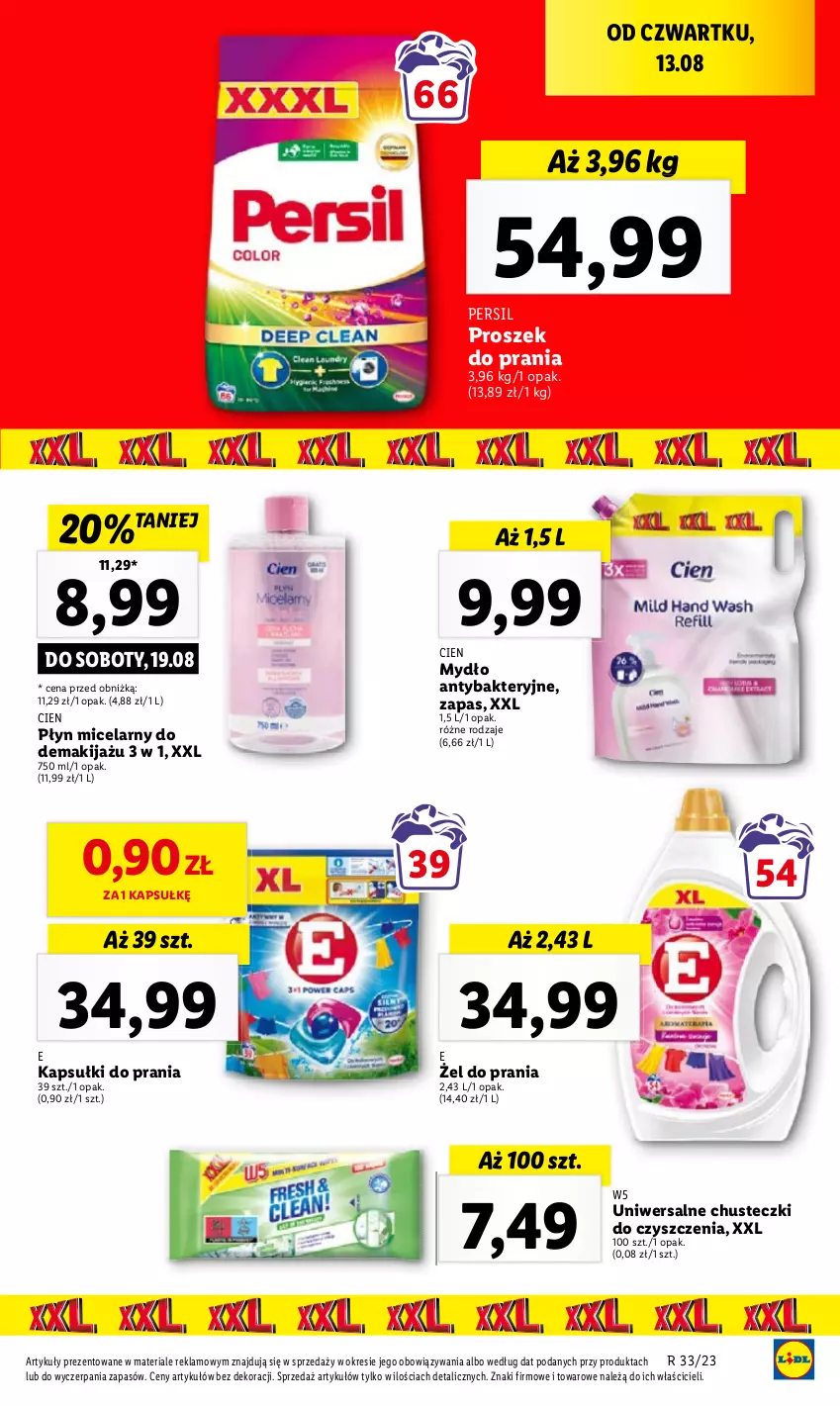 Gazetka promocyjna Lidl - GAZETKA - ważna 17.08 do 19.08.2023 - strona 33 - produkty: Persil, Proszek do prania