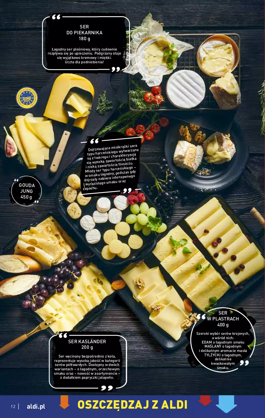 Gazetka promocyjna Aldi - Pełny katalog - ważna 06.02 do 11.02.2023 - strona 12 - produkty: Edam, Gouda, Piec, Piekarnik, Ser, Ser do piekarnika, Ser pleśniowy, Sok