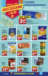 Gazetka promocyjna Aldi - Pełny katalog - Gazetka - ważna od 11.02 do 11.02.2023 - strona 10 - produkty: Tortelloni, Makaron, Warzywa, Sos, Oliwki, Gnocchi, Spaghetti, Podravka, Lisner