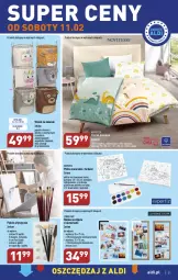 Gazetka promocyjna Aldi - Pełny katalog - Gazetka - ważna od 11.02 do 11.02.2023 - strona 31 - produkty: Koc, Pościel, Uchwyty, Ramka, Wełna, Pudełko, Płótno malarskie, Dzieci, Fa