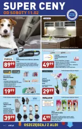 Gazetka promocyjna Aldi - Pełny katalog - Gazetka - ważna od 11.02 do 11.02.2023 - strona 32 - produkty: Zegarek, Odkurzacz, Ubrania, Wieszak, Wełna, Zegar, Haczyk, Dzieci, Lampa, Akumulator, Listwa