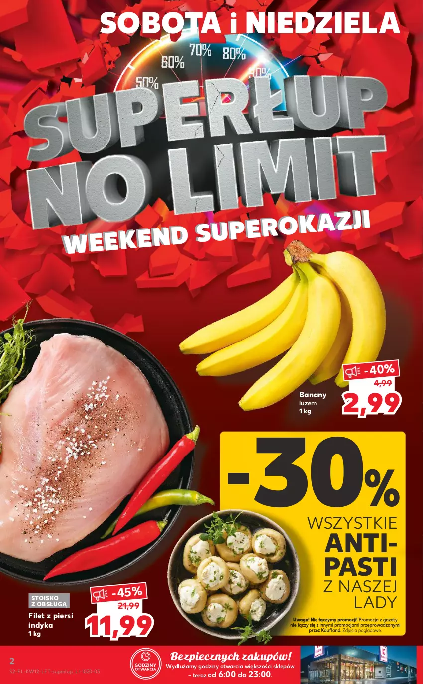 Gazetka promocyjna Kaufland - OFERTA TYGODNIA - ważna 25.03 do 30.03.2021 - strona 2 - produkty: Banany, Filet z piersi indyka, Piec, Tera, Waga