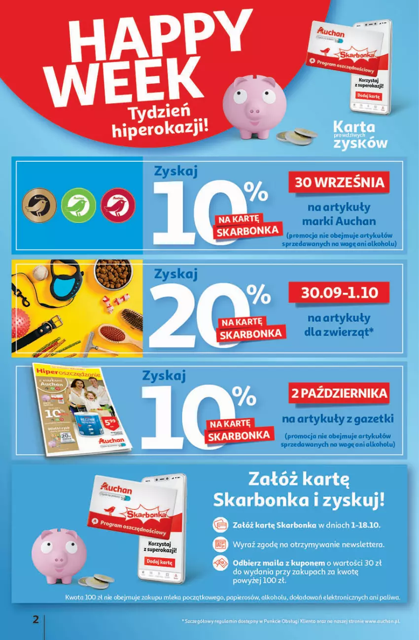 Gazetka promocyjna Auchan - Hiperoszczędzanie z markami Auchan Hipermarkety - ważna 30.09 do 06.10.2021 - strona 2