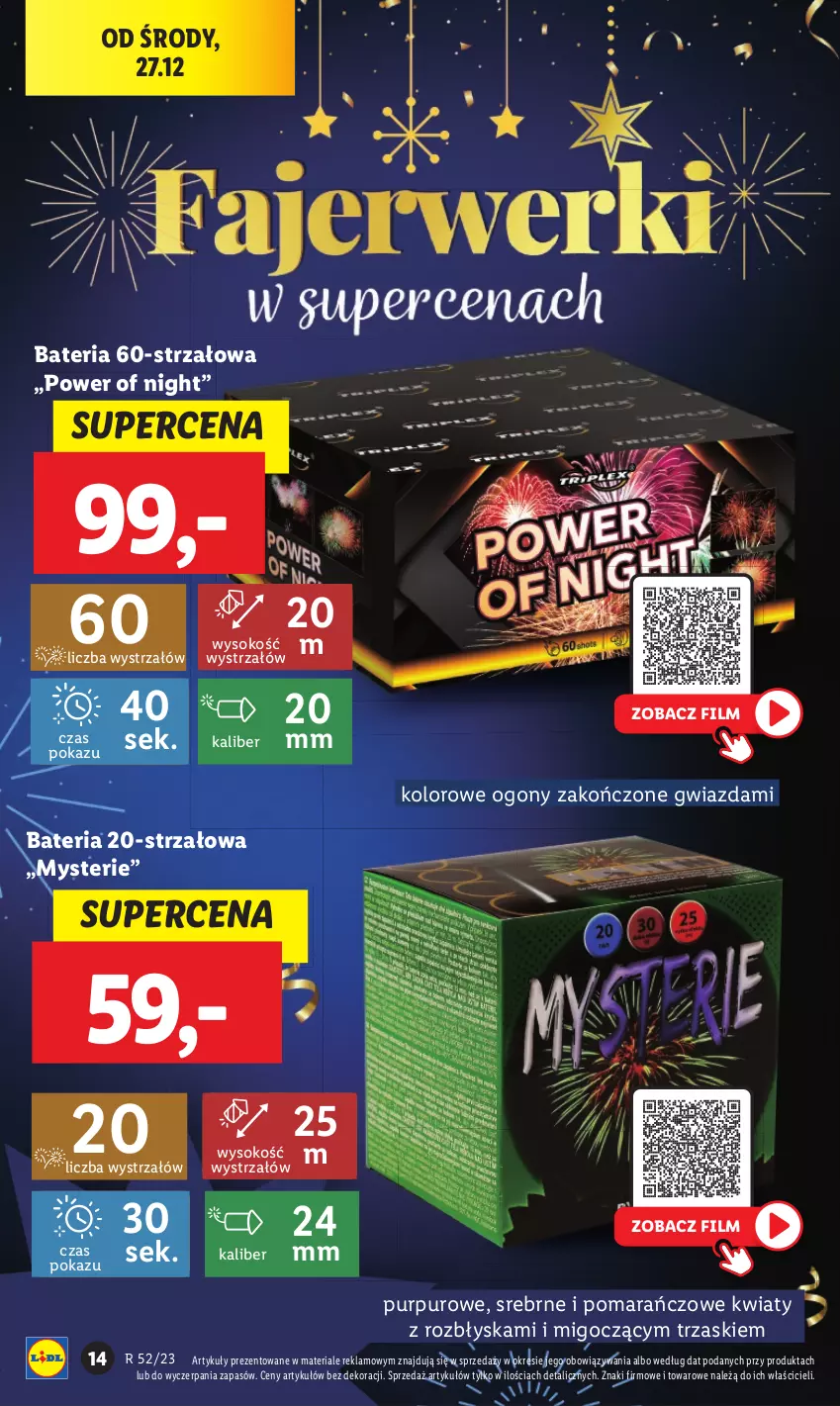 Gazetka promocyjna Lidl - GAZETKA - ważna 27.12 do 30.12.2023 - strona 14 - produkty: Bateria, Gwiazda, Pur, Sok, Strzałów