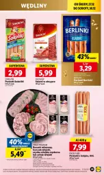 Gazetka promocyjna Lidl - GAZETKA - Gazetka - ważna od 30.12 do 30.12.2023 - strona 29 - produkty: Parówki sokoliki, Sok, Pur, Salami, Sokołów, Parówki, Parówki z indyka, Szynka, PIKOK, Morliny, Boczek, Olej, Berlinki