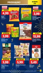 Gazetka promocyjna Lidl - GAZETKA - Gazetka - ważna od 30.12 do 30.12.2023 - strona 55 - produkty: Ser, Bake Rolls, Lajkonik, Orzeszki, Beko, Beskidzki, Chipsy, Bajgle, Przysnacki, Orzeszki ziemne, Krakersy