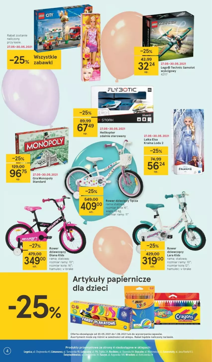 Gazetka promocyjna Tesco - Tesco gazetka - przyszły tydzień - ważna 27.05 do 01.06.2021 - strona 4 - produkty: Amol, Dzieci, Gra, Helikopter, Lalka, LEGO, Monopoly, Mule, Papier, Pax, Rama, Samolot, Tusz