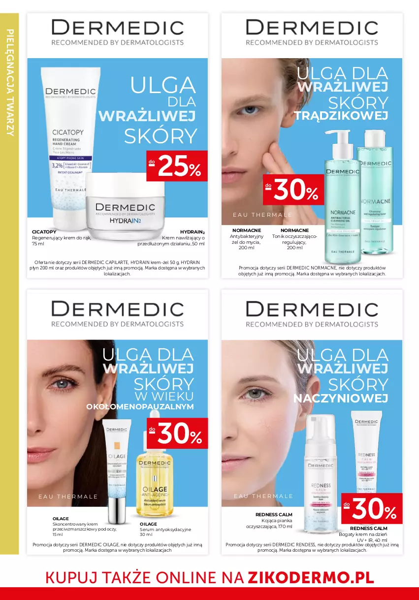 Gazetka promocyjna Ziko - Gazetka Ziko Dermo - ważna 26.11 do 10.12.2025 - strona 10 - produkty: Capilarte, Dermedic, Hydrain 2, Krem do rąk, Krem na dzień, Krem nawilżający, Krem przeciwzmarszczkowy, LG, Mars, Rum, Ser, Serum, Tonik, Top