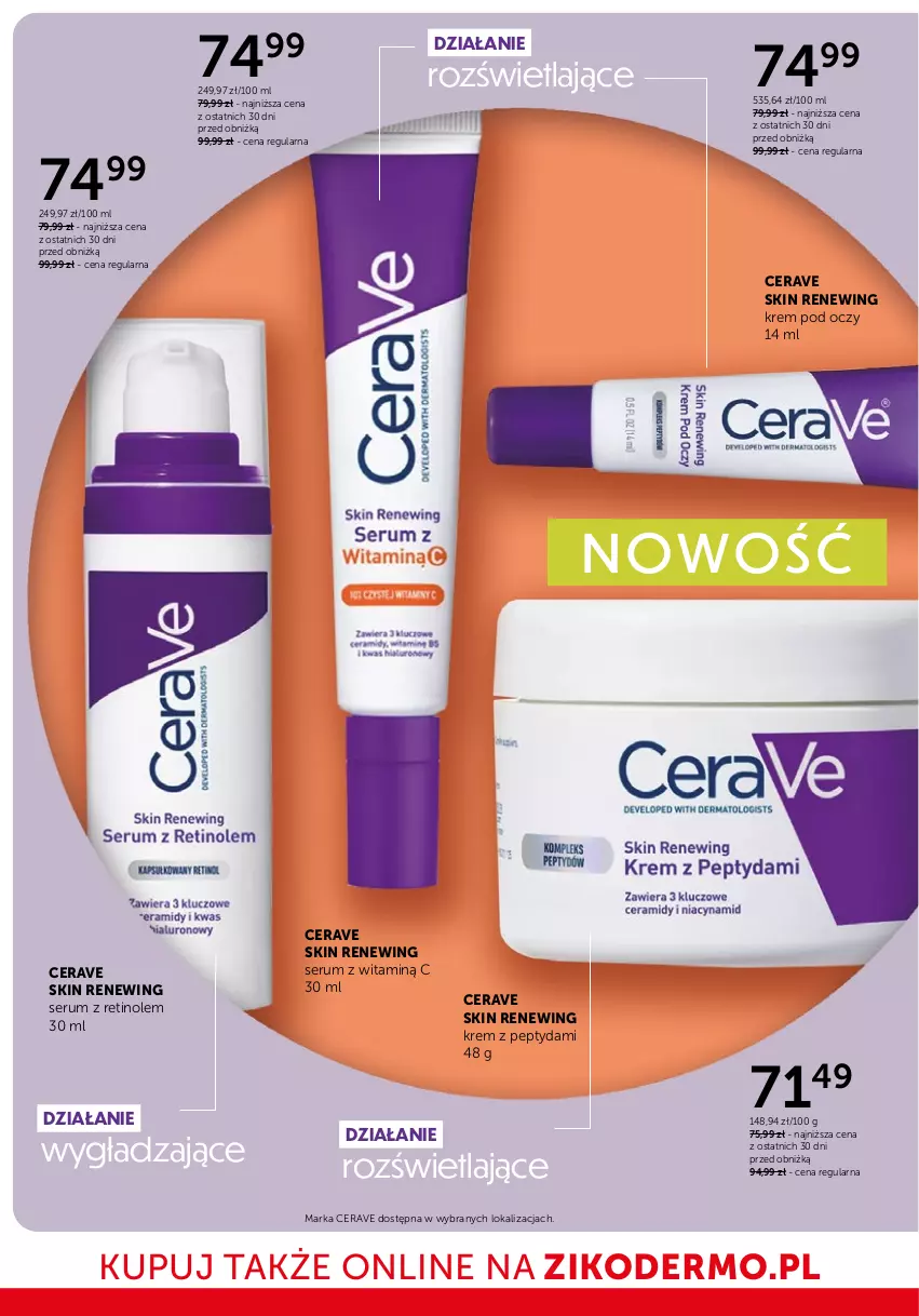 Gazetka promocyjna Ziko - Gazetka Ziko Dermo - ważna 26.11 do 10.12.2025 - strona 12 - produkty: CeraVe, Krem pod oczy, Rum, Ser, Serum