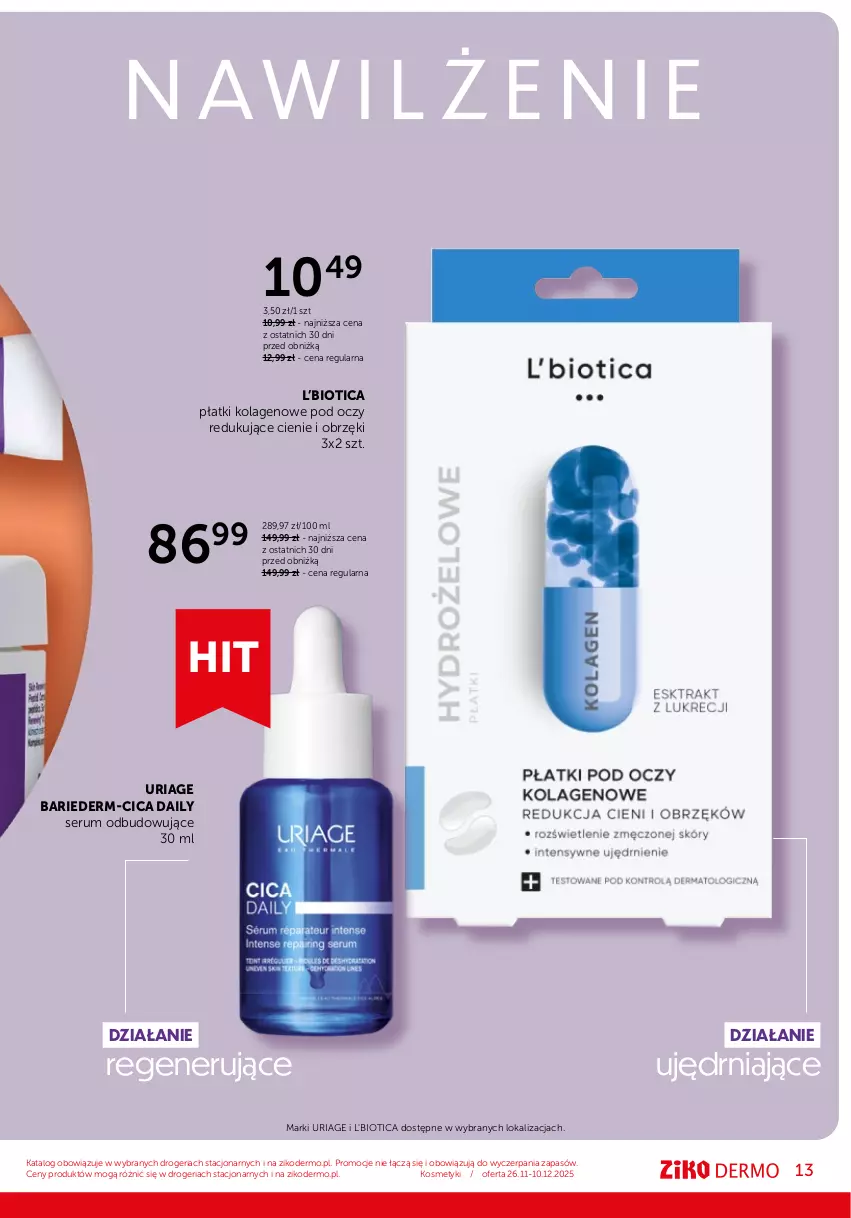 Gazetka promocyjna Ziko - Gazetka Ziko Dermo - ważna 26.11 do 10.12.2025 - strona 13 - produkty: Kolagen, L'Biotica, Rum, Ser, Serum